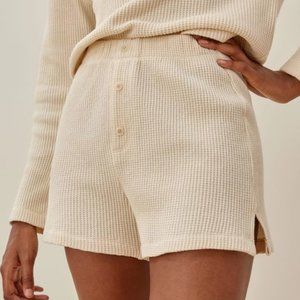 Reformation Dixon Waffle High Rise Shorts Size Small